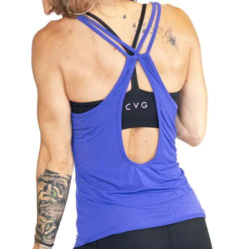 Open Back Tank | Violet