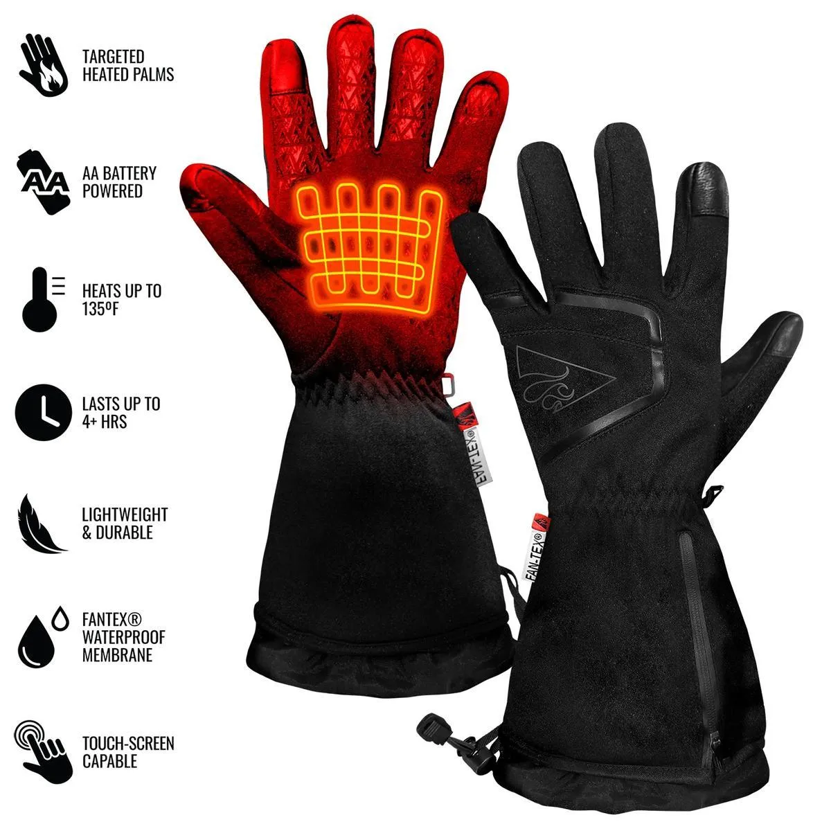 Open Box ActionHeat AA Men's Featherweight Heated Gloves