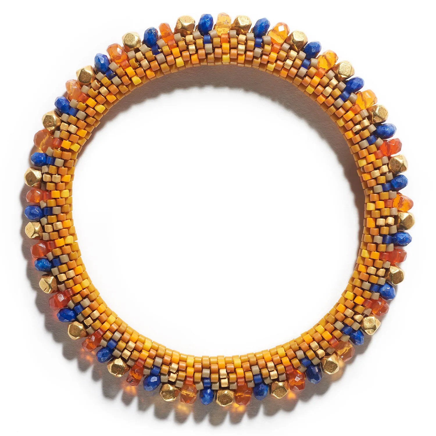 Orange, Blue & Gold III Bracelet