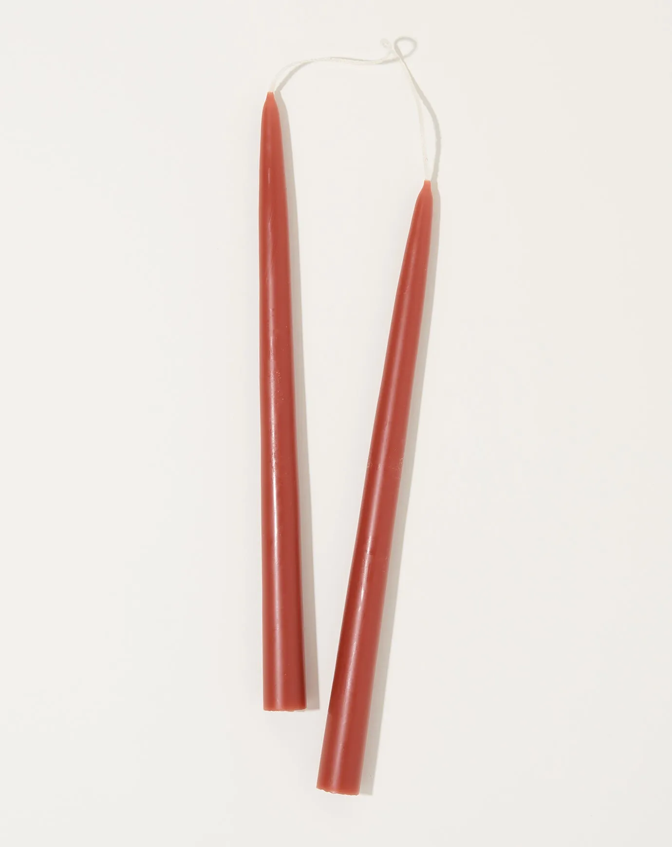 Pair of 12 Taper Candles in Clay