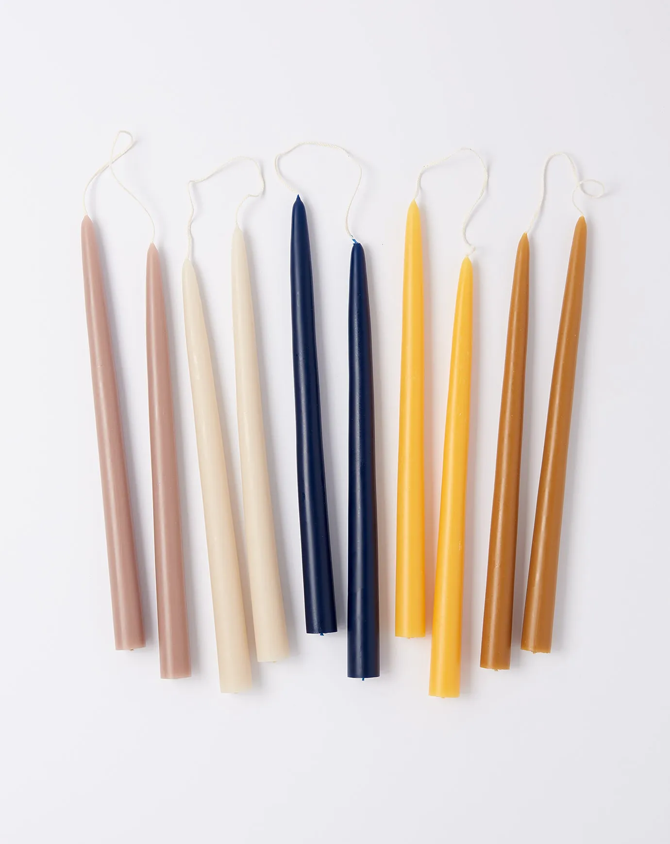 Pair of 12 Taper Candles in Miel