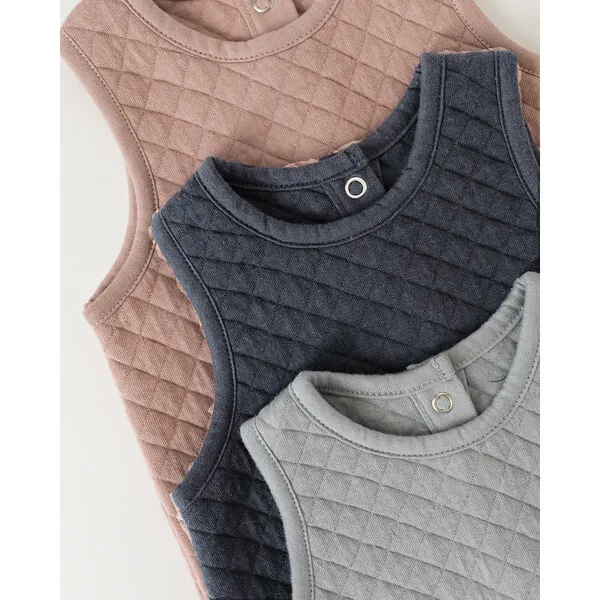 Pehr Cozy Essentials Romper, Soft Sea
