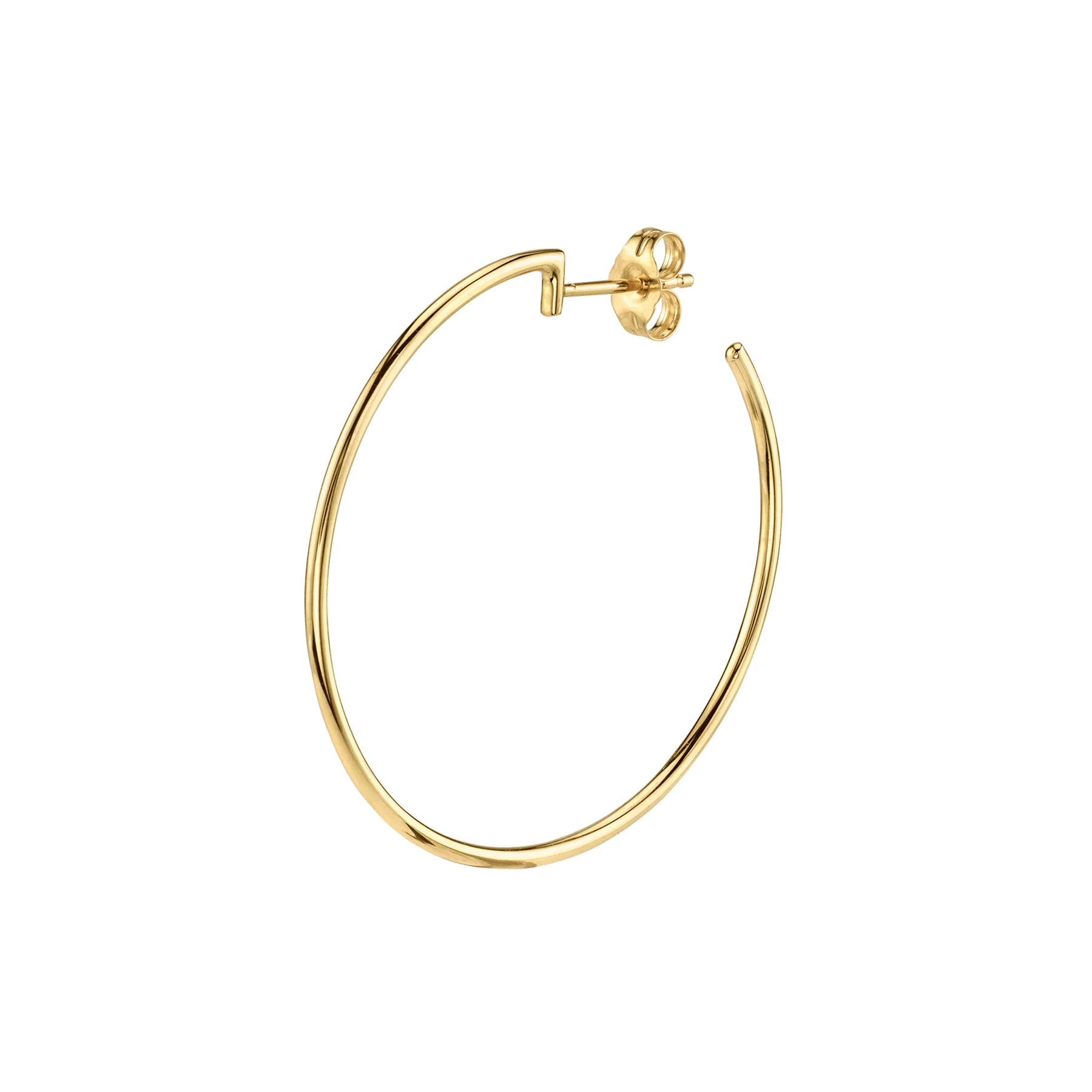 Perfect Icon Hoop - 14k Yellow Gold