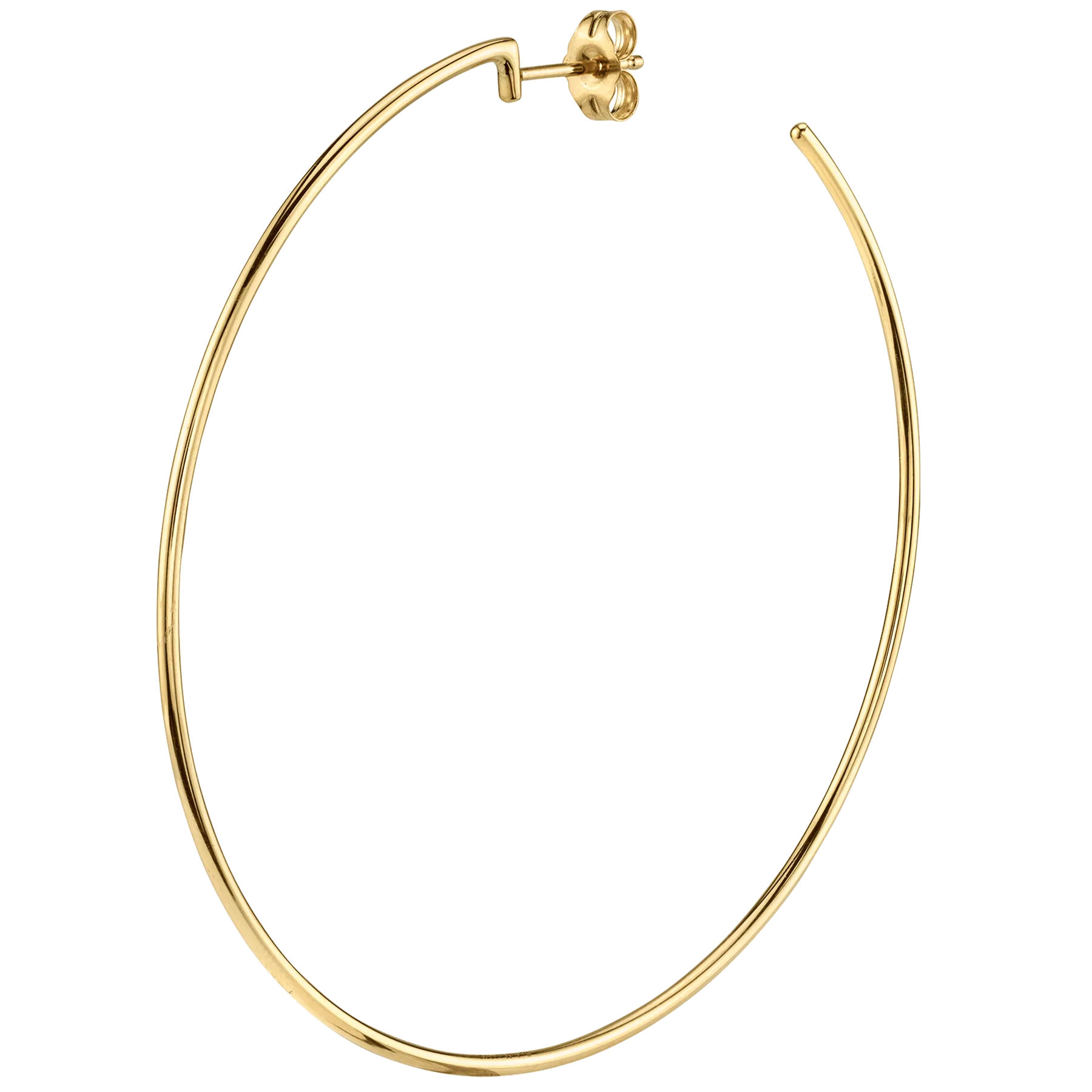 Perfect Icon Hoop - 14k Yellow Gold