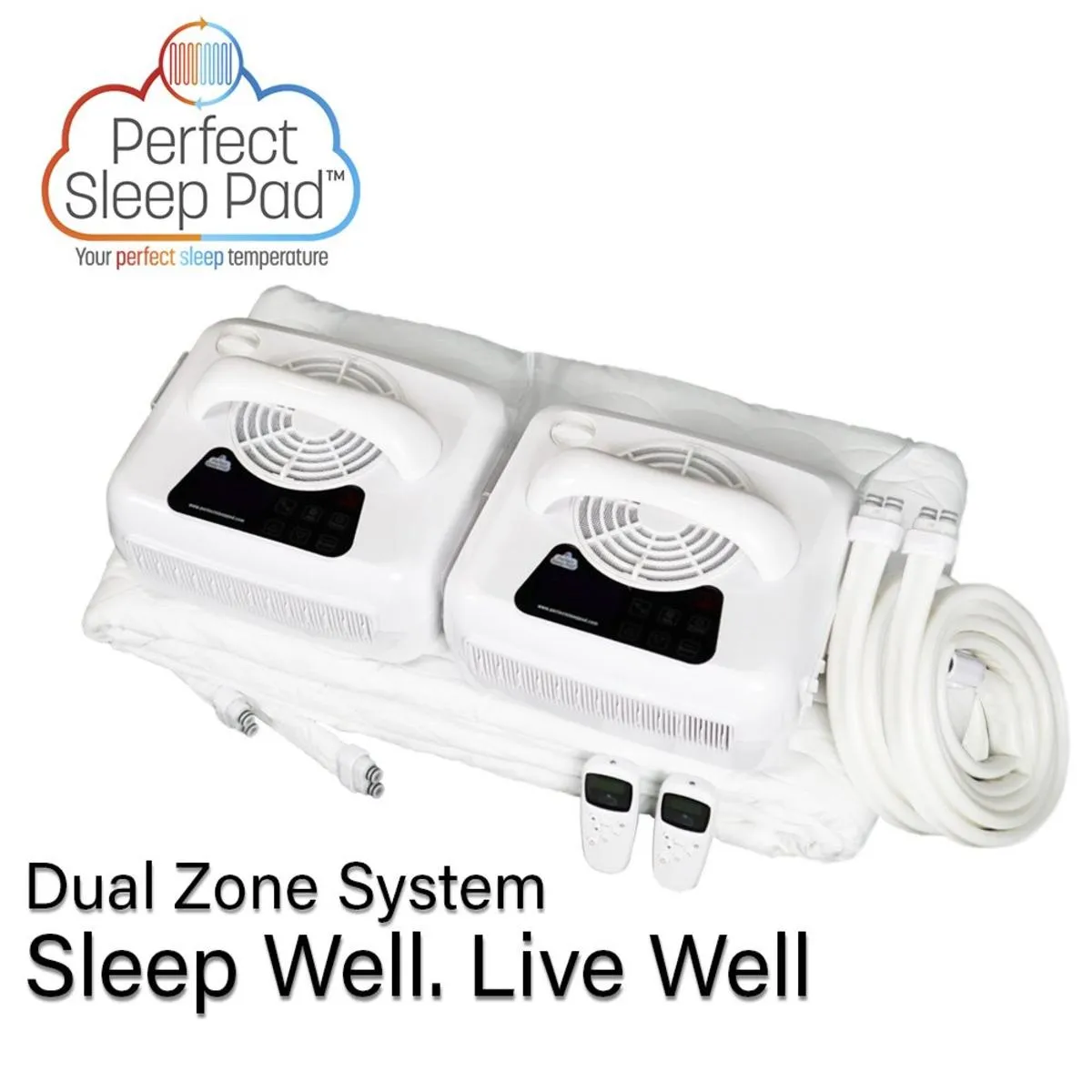 Perfect Sleep Pad Cooling and Heating Pad - Water Activated Mattress Pad - Queen (Dual Temperature Zone 60