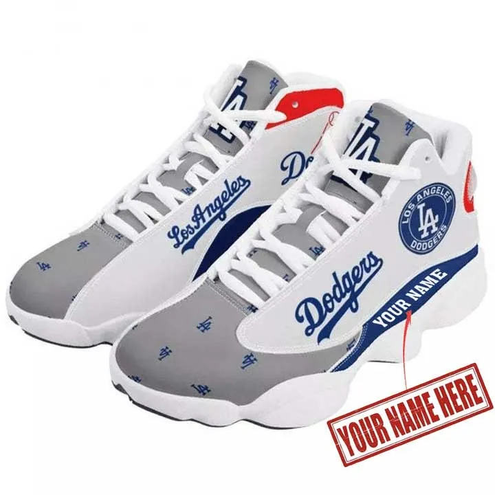 Personalized Name Los Angeles Dodgers Mlb Team Logo  JD13 Sneakers For Men Women