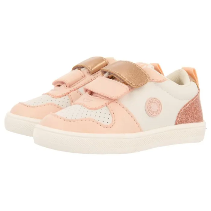 PINK SNEAKERS WITH GLITTER AND METALLIC DETAILS FOR BABY RIDDLE