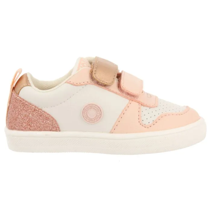 PINK SNEAKERS WITH GLITTER AND METALLIC DETAILS FOR BABY RIDDLE