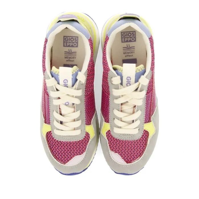 PINK SNEAKERS WITH TEXTURE AND COLOR CONTRAST FOR GIRLS AND BOYS POWAY