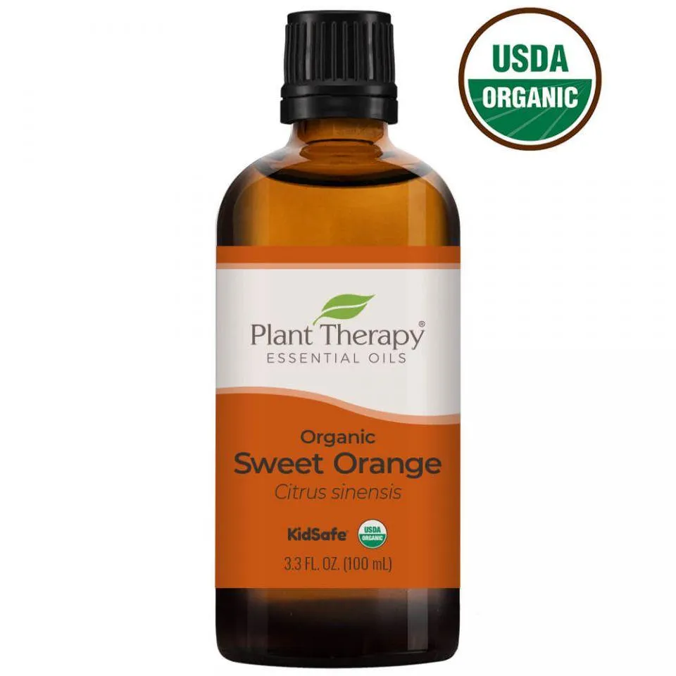 Plant Therapy Orange Sweet Organic Essential Oil