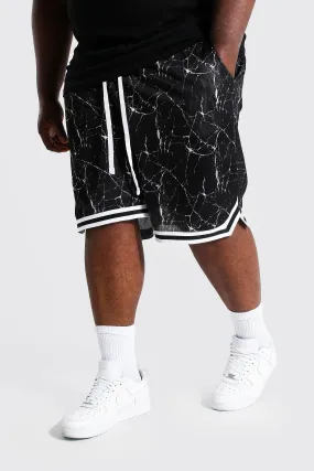 Plus Print Mesh Basketball Short