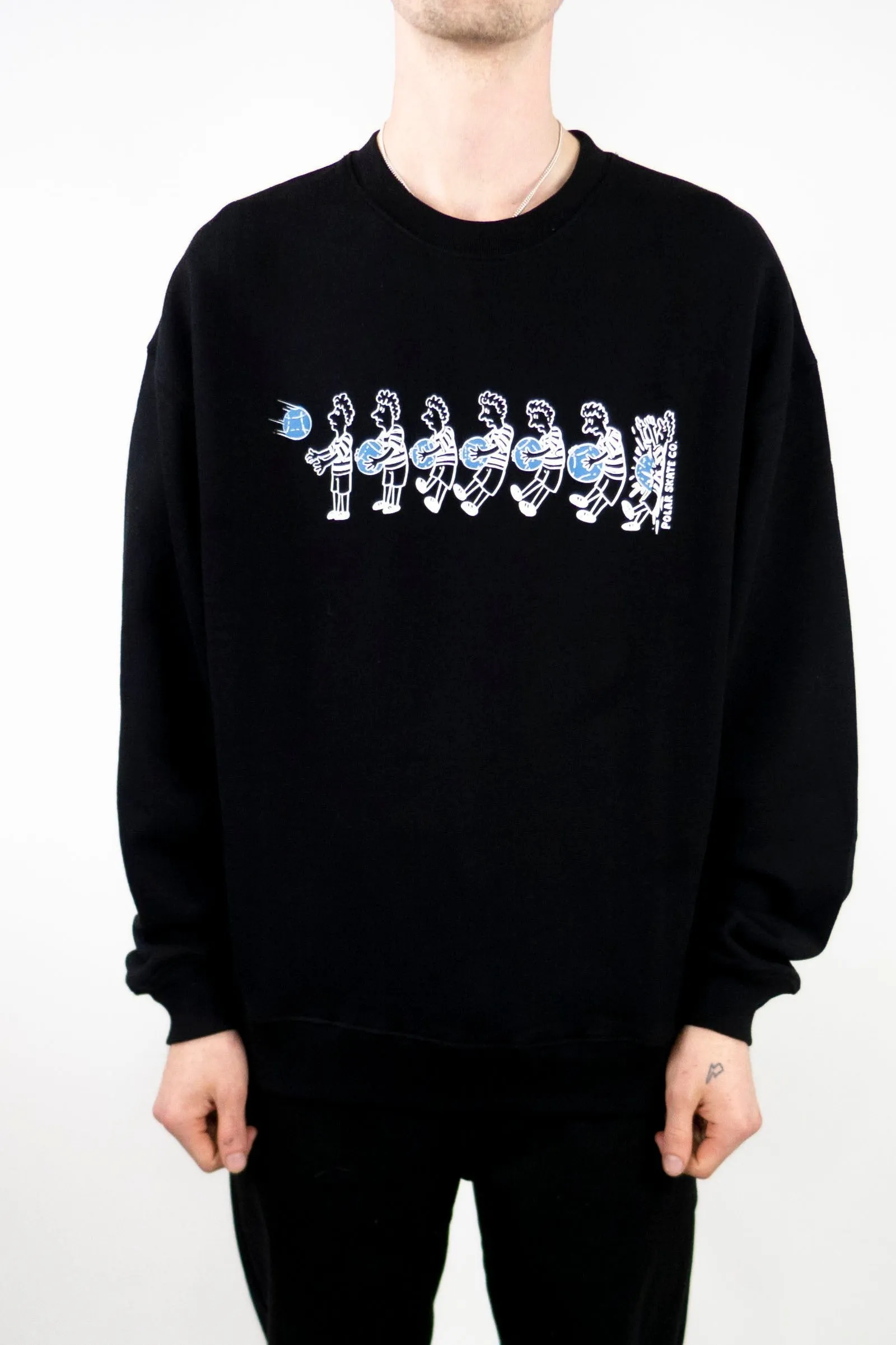 Polar Skate Co. Basketball Crewneck Sweatshirt – Black exclusive at