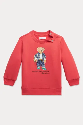 Polo Ralph Lauren Kids 12-18 Aylk Unisex Bebek Polo Bear Sweatshirt