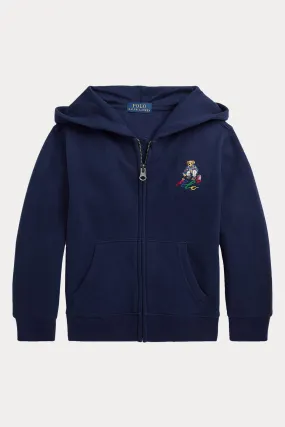 Polo Ralph Lauren Kids 2-7 Ya Unisex ocuk Kapüonlu Polo Bear Sweatshirt Ceket