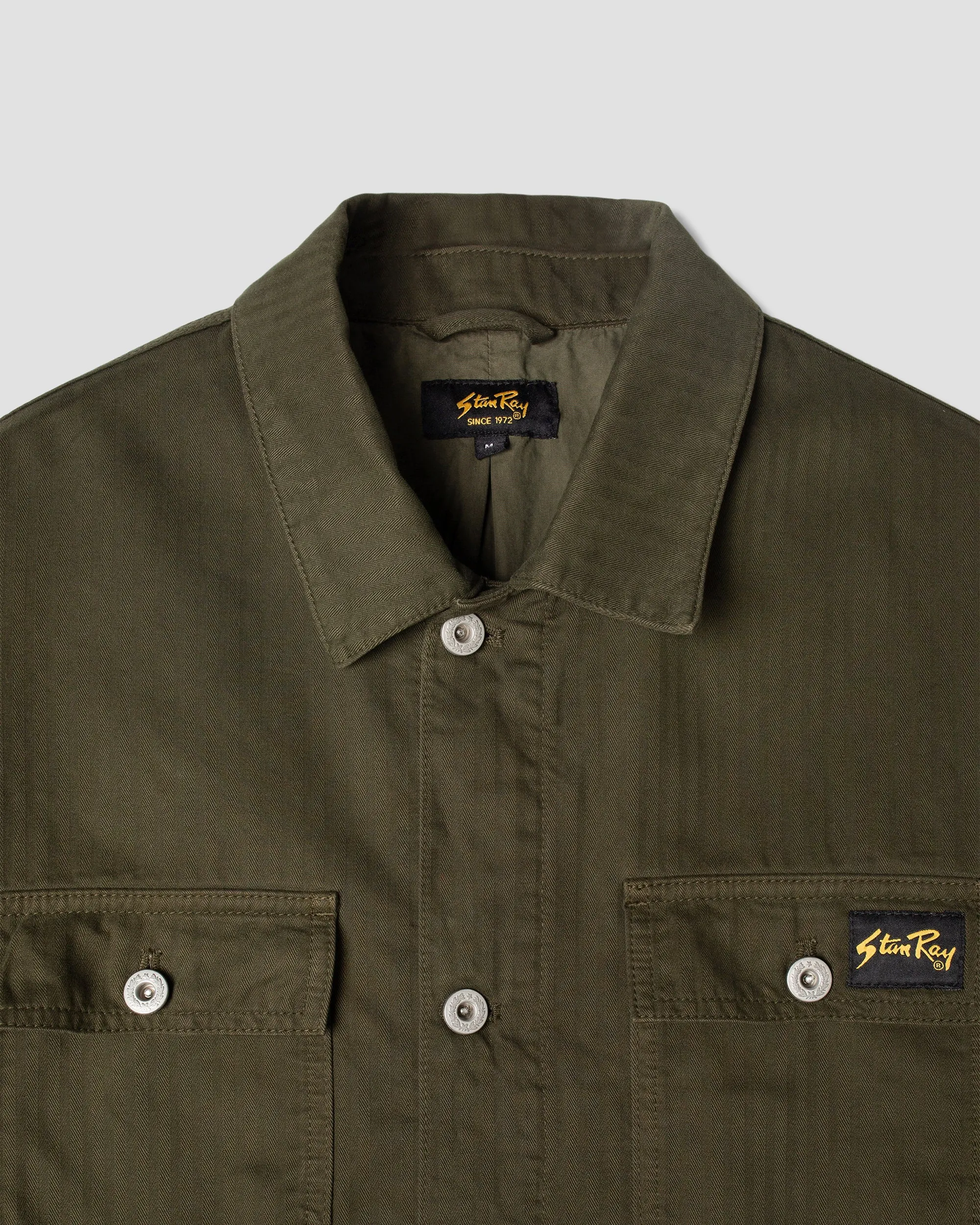 Pork Chop Jacket (Olive Herringbone)