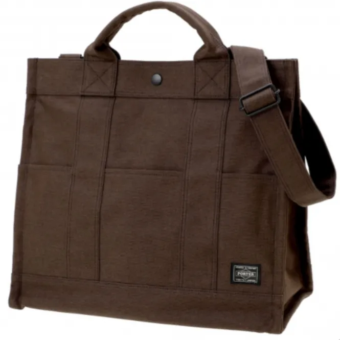 Porter-Yoshida & Co. Smoky 2 Way Tote Bag - Brown