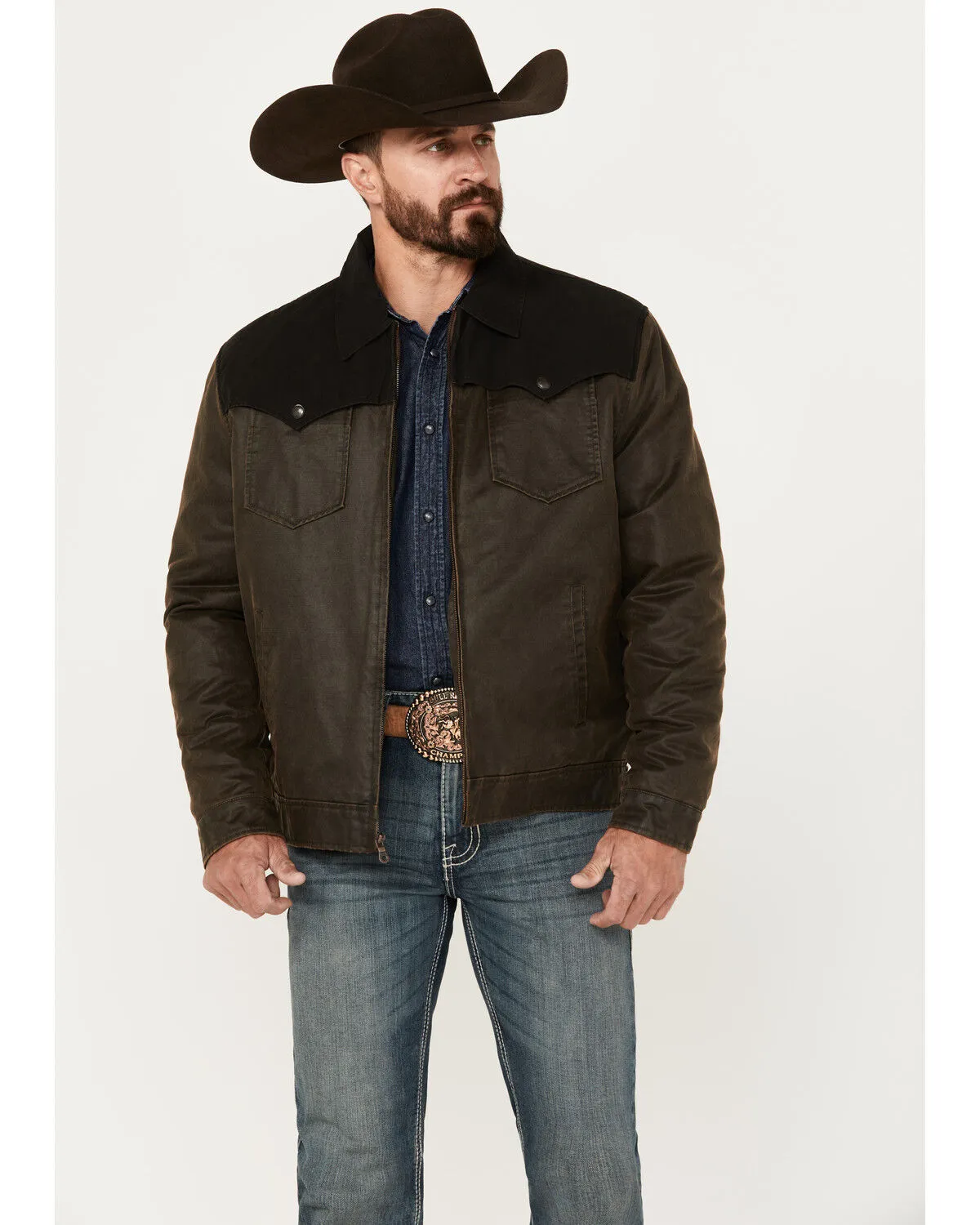 Product Name:  Cripple Creek Men's Two Tone Concealed Carry Ranch Jacket