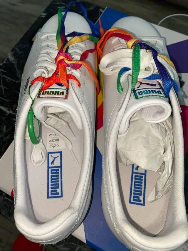 Puma Clyde "Pride" Sz 13, FULLY AUTHENTICATED!