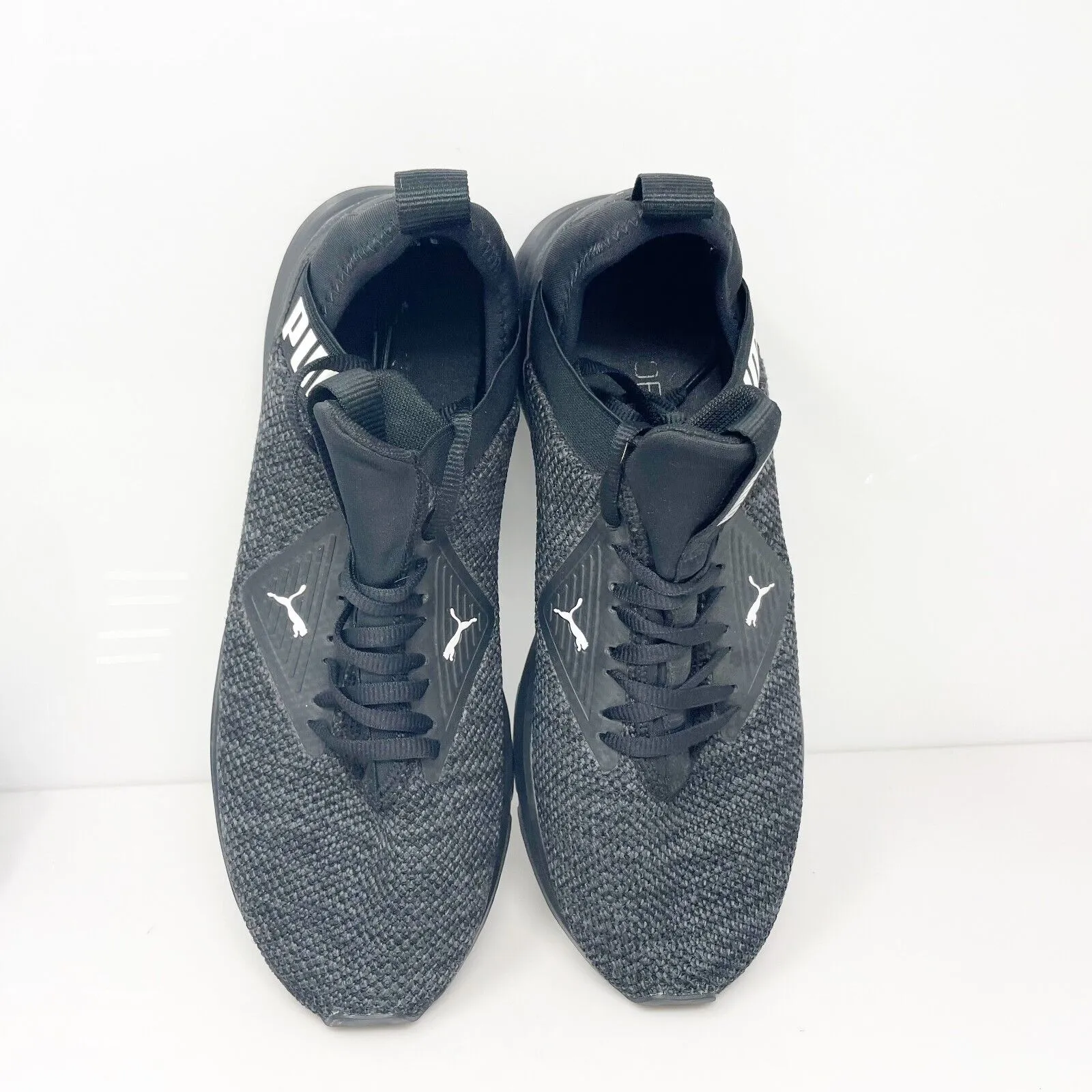 Puma Mens Enzo Beta Woven 195125-04 Black Running Shoes Sneakers Size 9
