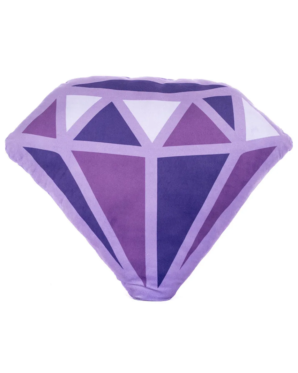 Purple Diamond Cushion