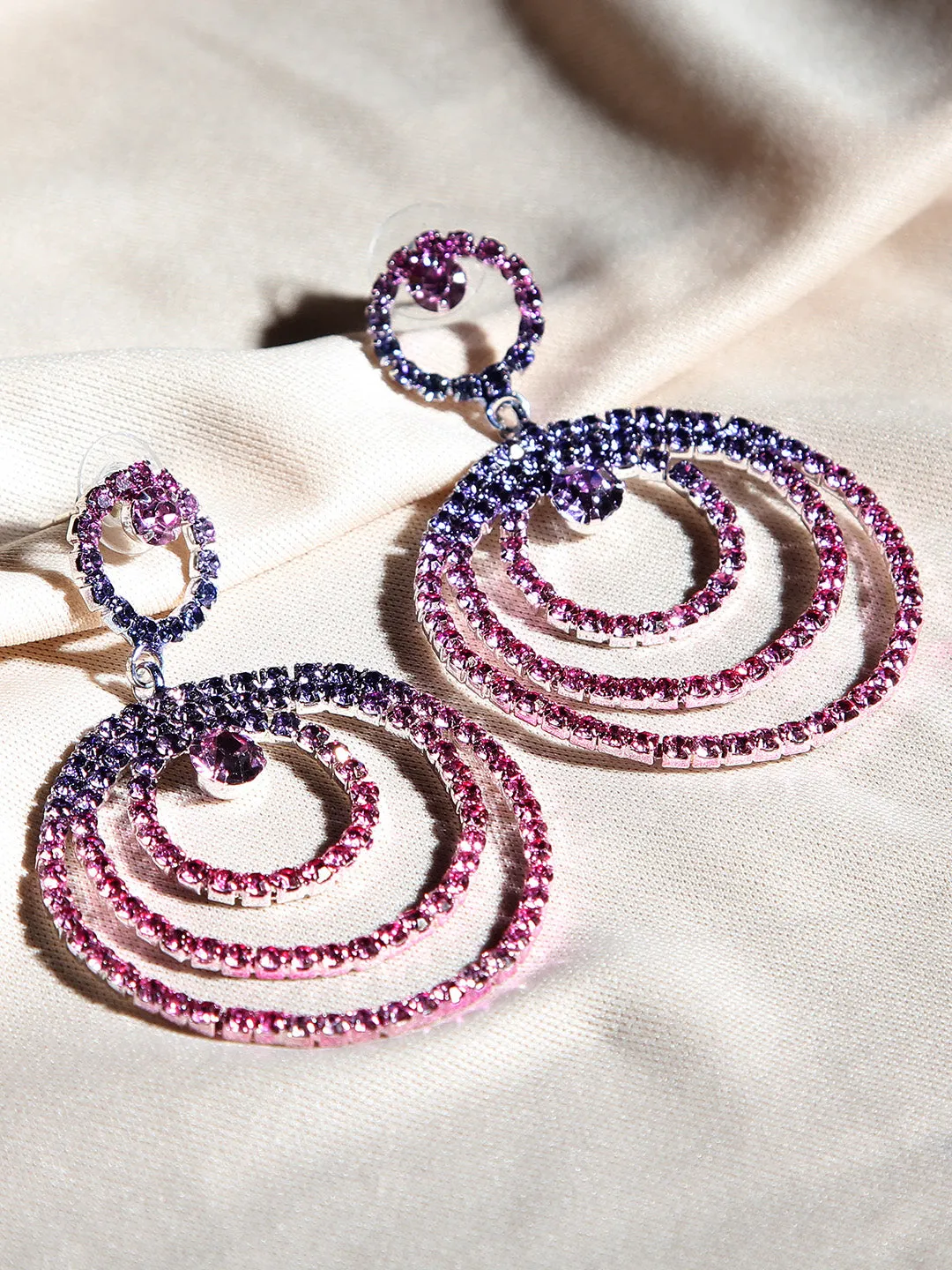 Purple Ombre Danglers