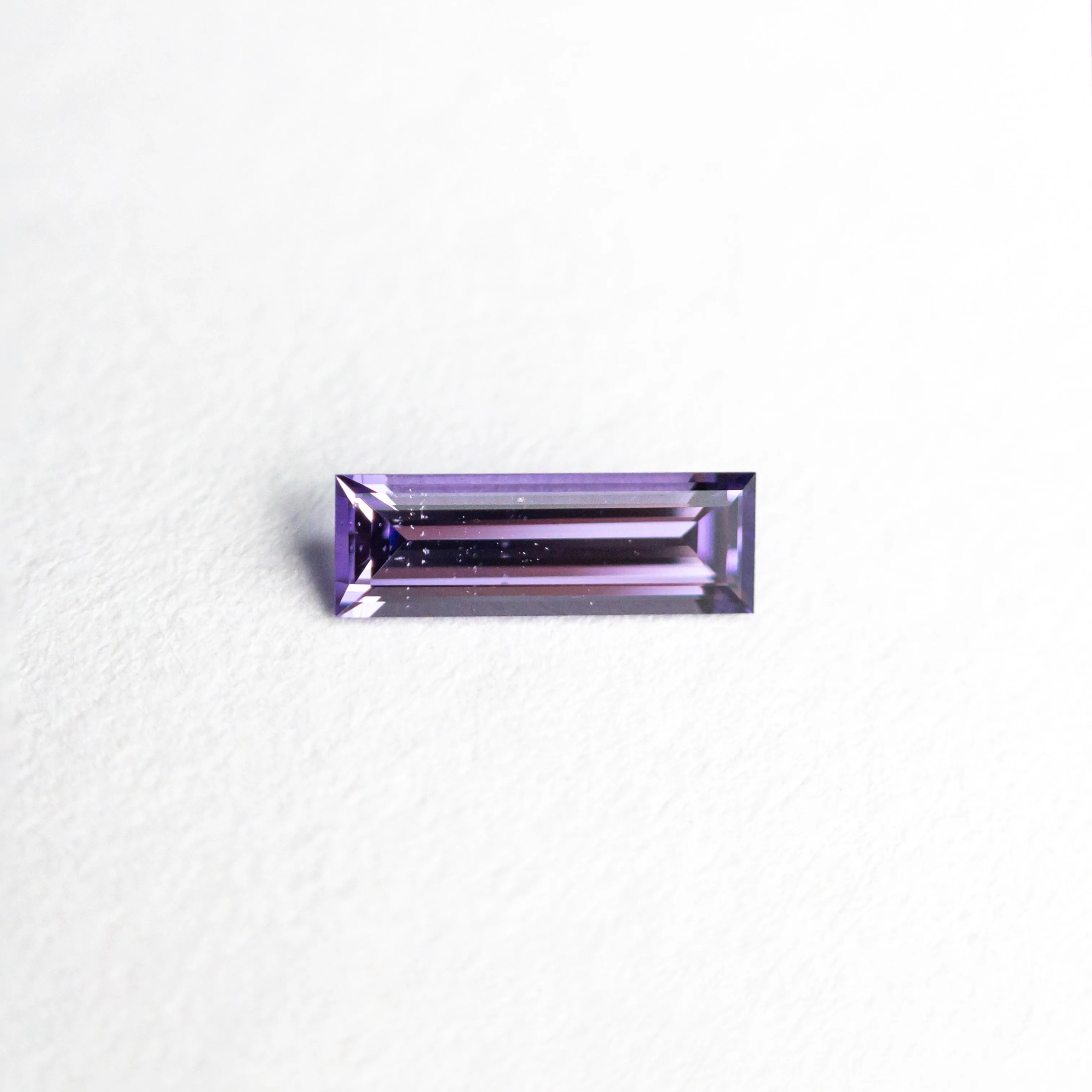 Purple Step Cut Sapphire - 0.25ct Baguette