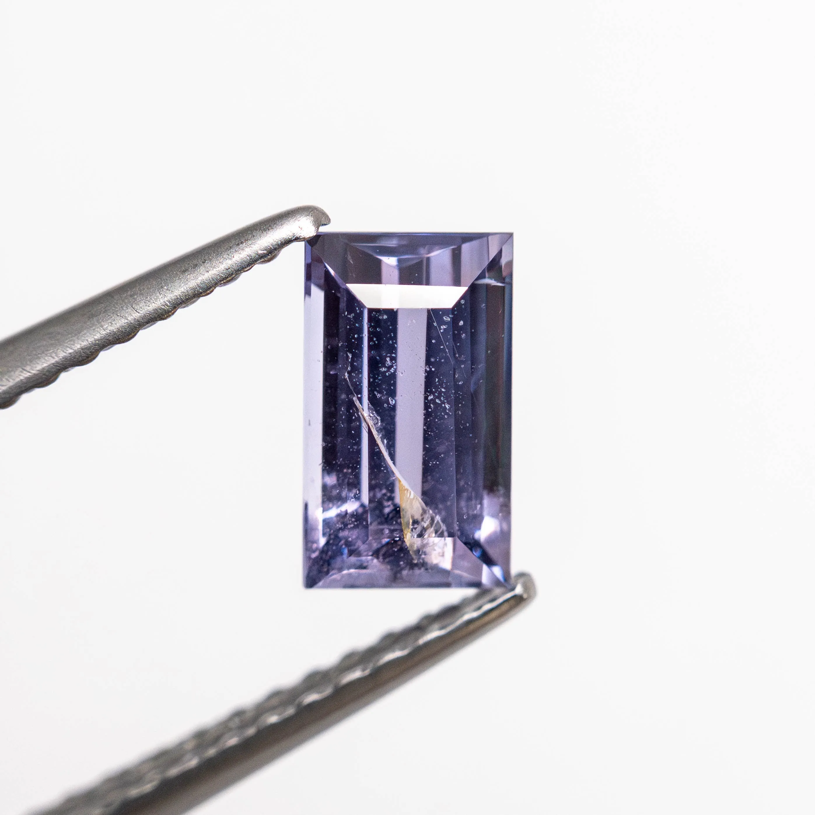 Purple Step Cut Sapphire - 0.88ct Baguette