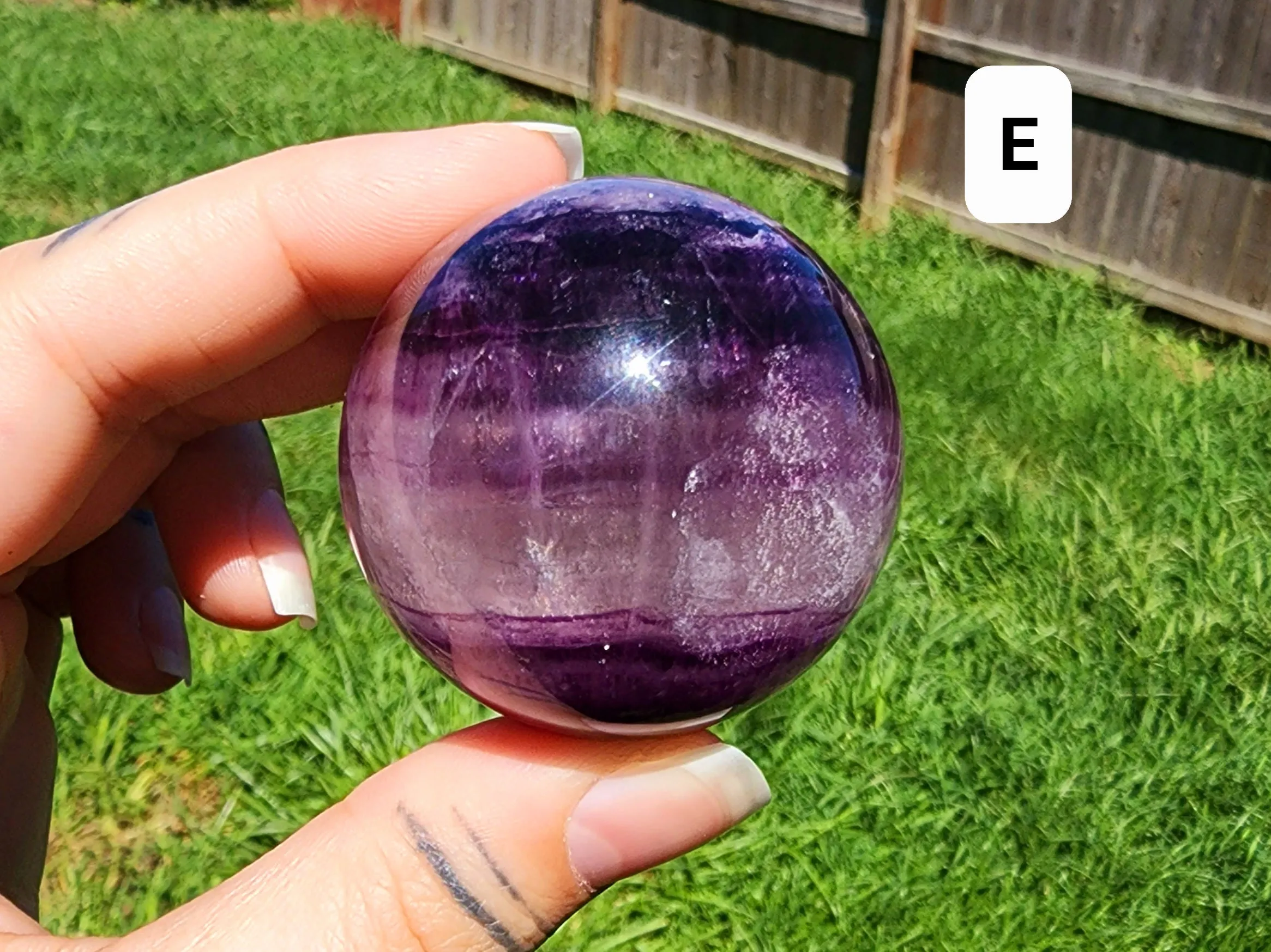 Purple/Magenta Fluorite Spheres