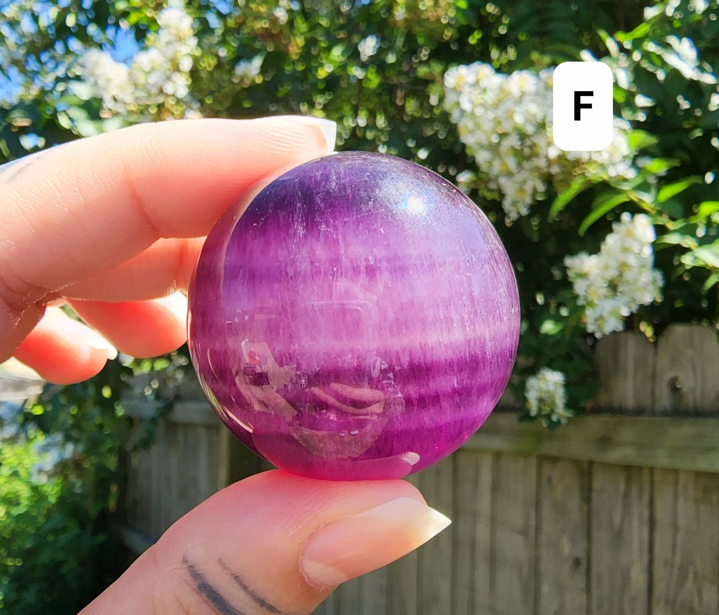 Purple/Magenta Fluorite Spheres