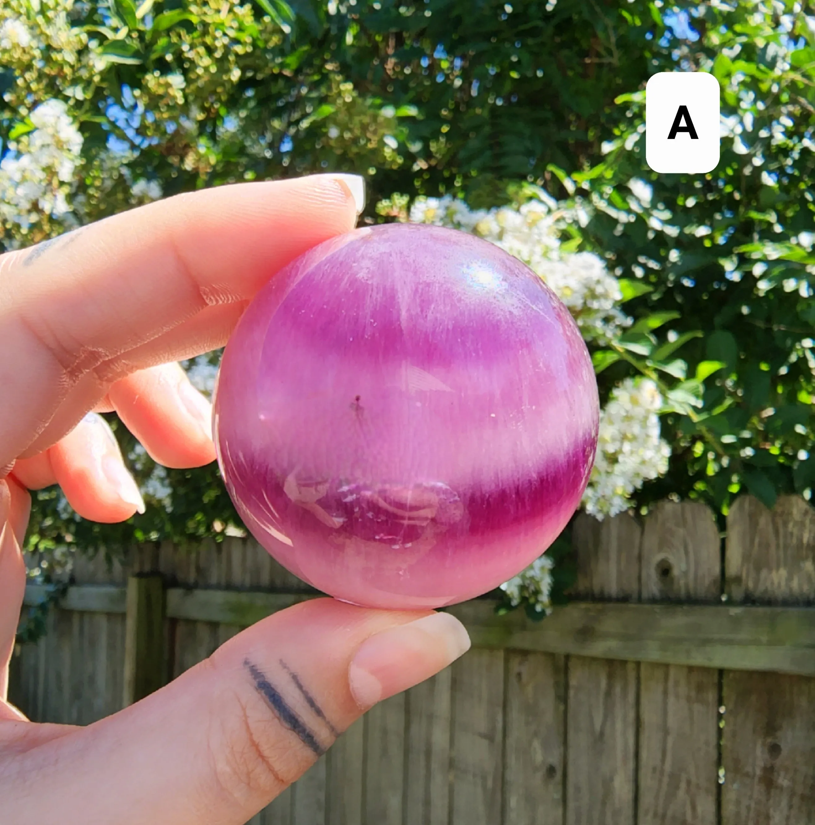 Purple/Magenta Fluorite Spheres