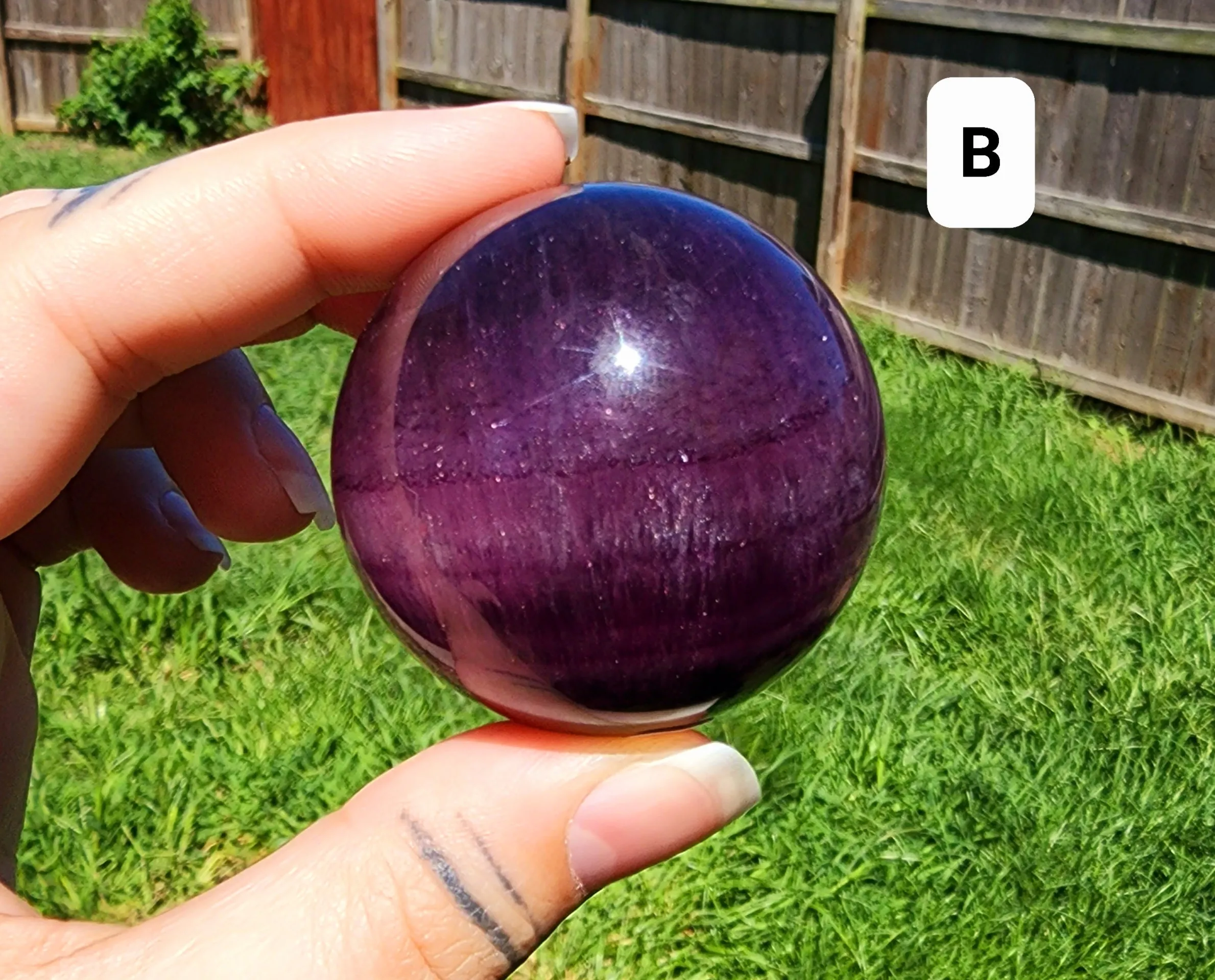 Purple/Magenta Fluorite Spheres