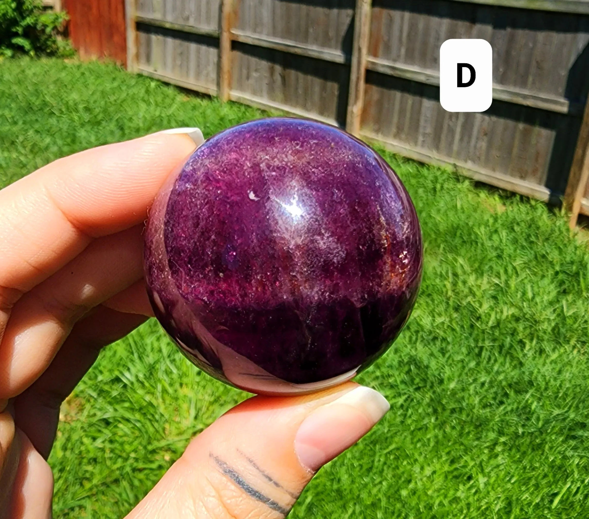 Purple/Magenta Fluorite Spheres