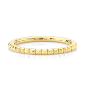 Pyramid Eternity Band -  14k Yellow Gold