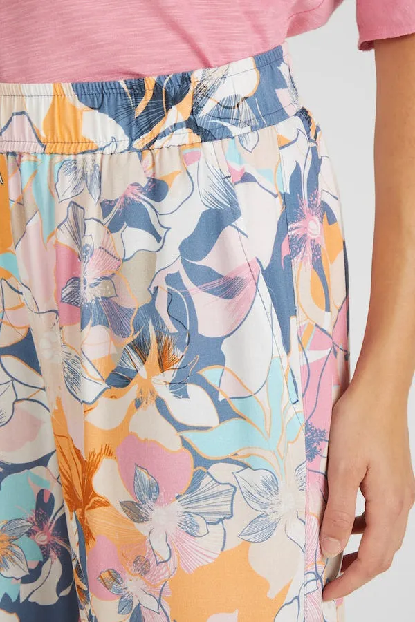 Rabe & LecomteORANGE FLORAL PRINT TROUSERS