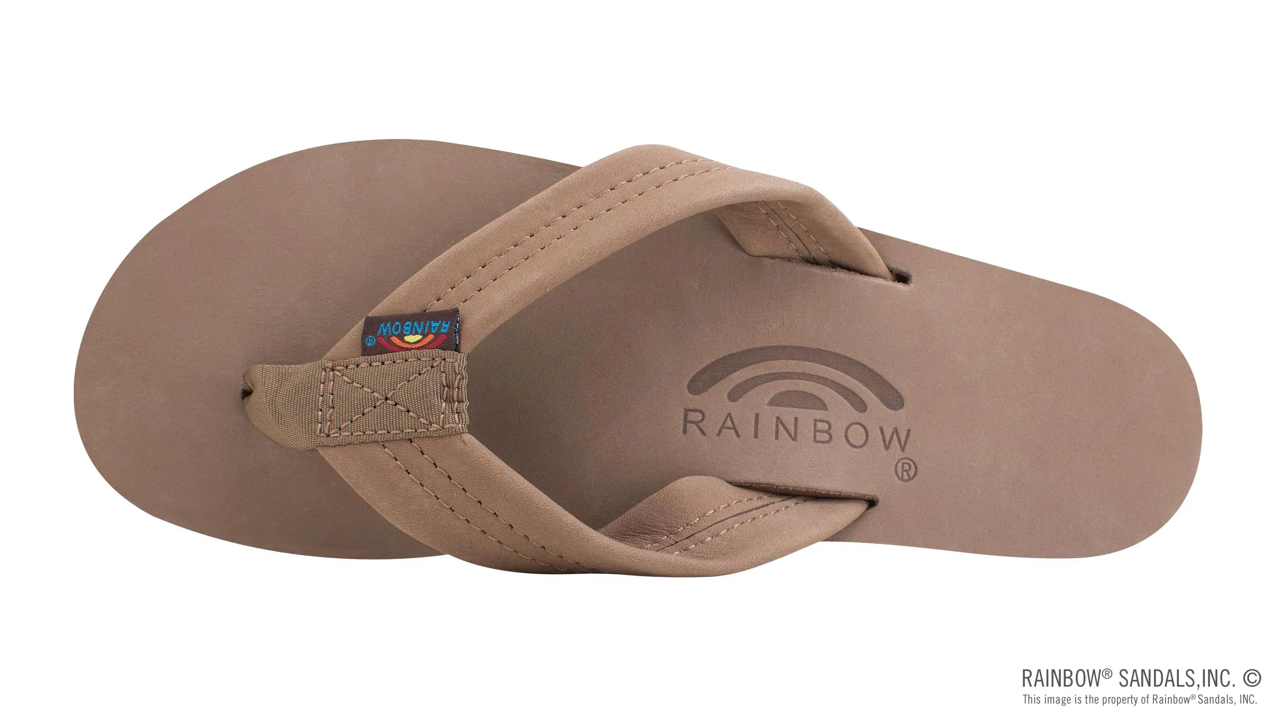 Rainbow Sandals Women's - Single Layer - 1 Strap - Dark Brown