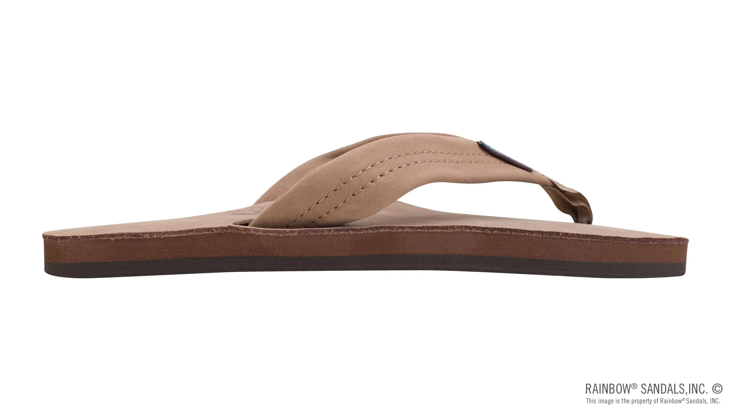 Rainbow Sandals Women's - Single Layer - 1 Strap - Dark Brown