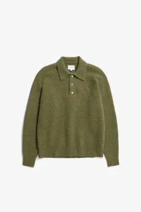 Rasmus Relaxed Brushed Polo - Ivy Green