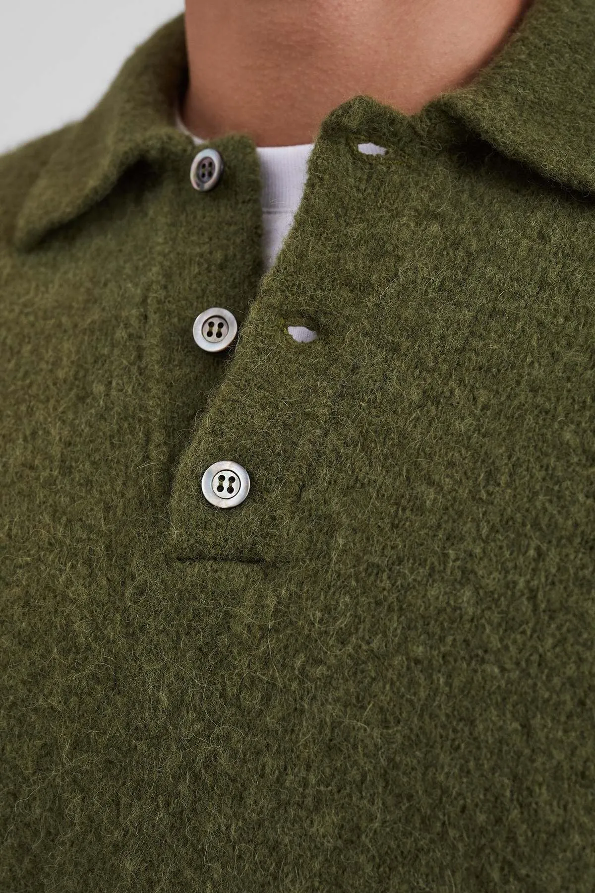 Rasmus Relaxed Brushed Polo - Ivy Green