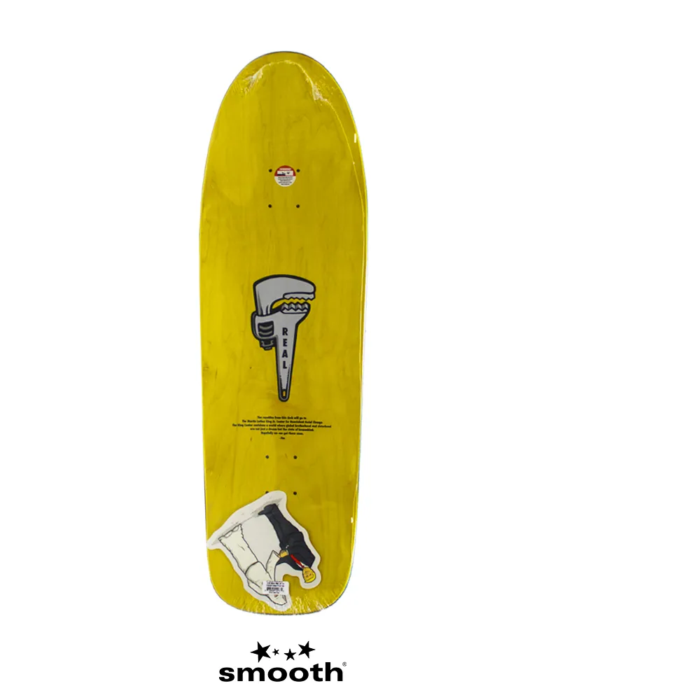 Real Skateboards X Jim Thiebaud – Wrench Justice – Donald Trump Skateboard Deck Multicolor – 9.75″