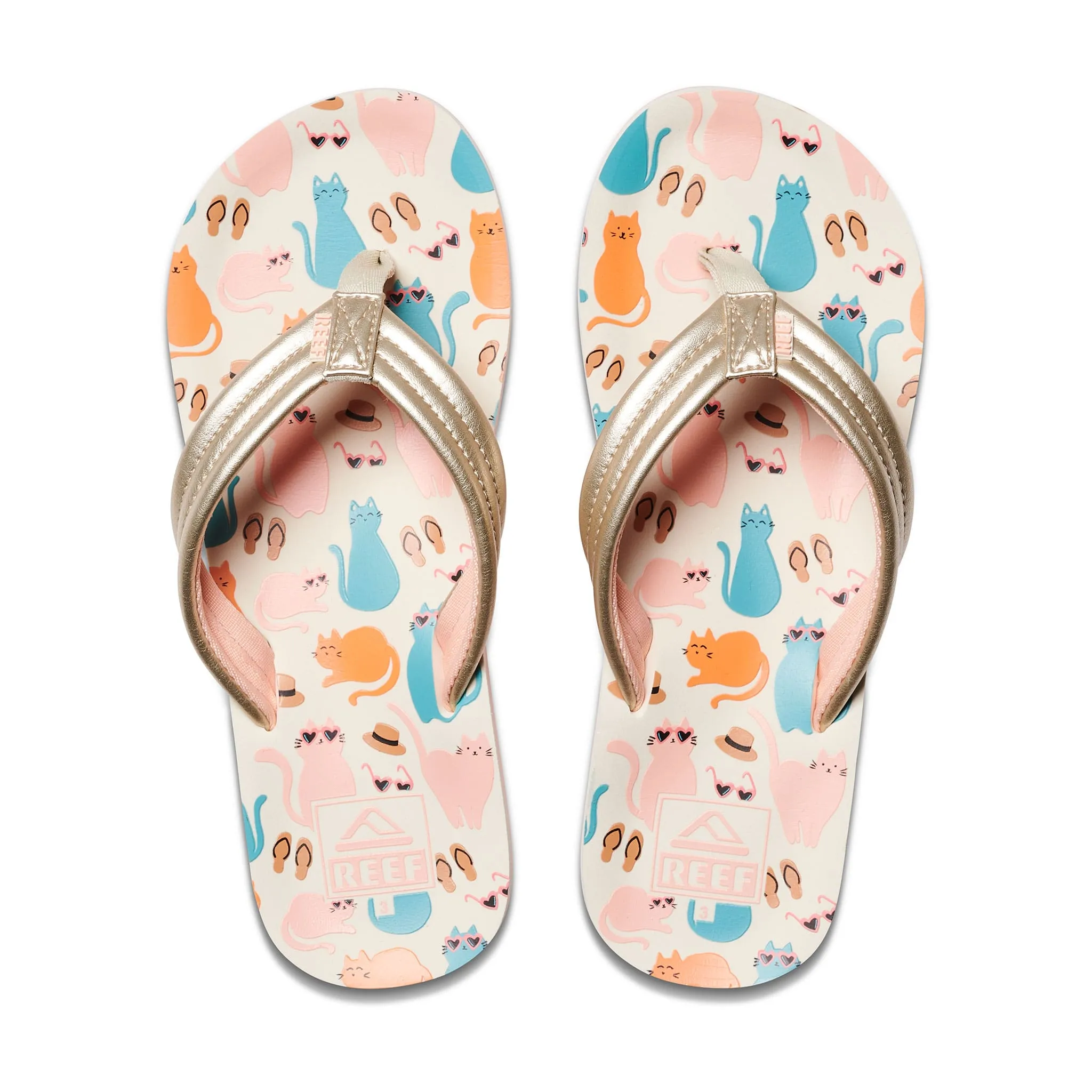 Reef Cool Cats Ahi Sandals Sizes 13-6  - Clement