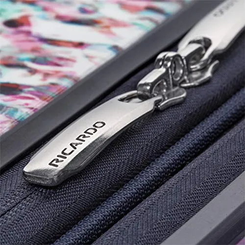 Ricardo Beverly Hills Beaumont 20-inch Carry-On Suitcase (White Sparkling Geode Print)