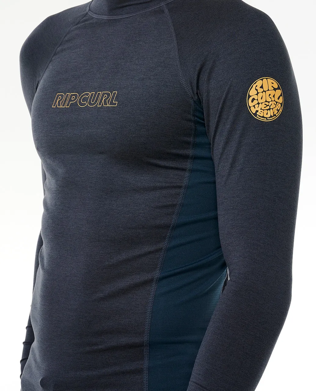 Rip Curl Mens Dawn Patrol UPF 50 Perf Long Sleeve Rash Vest