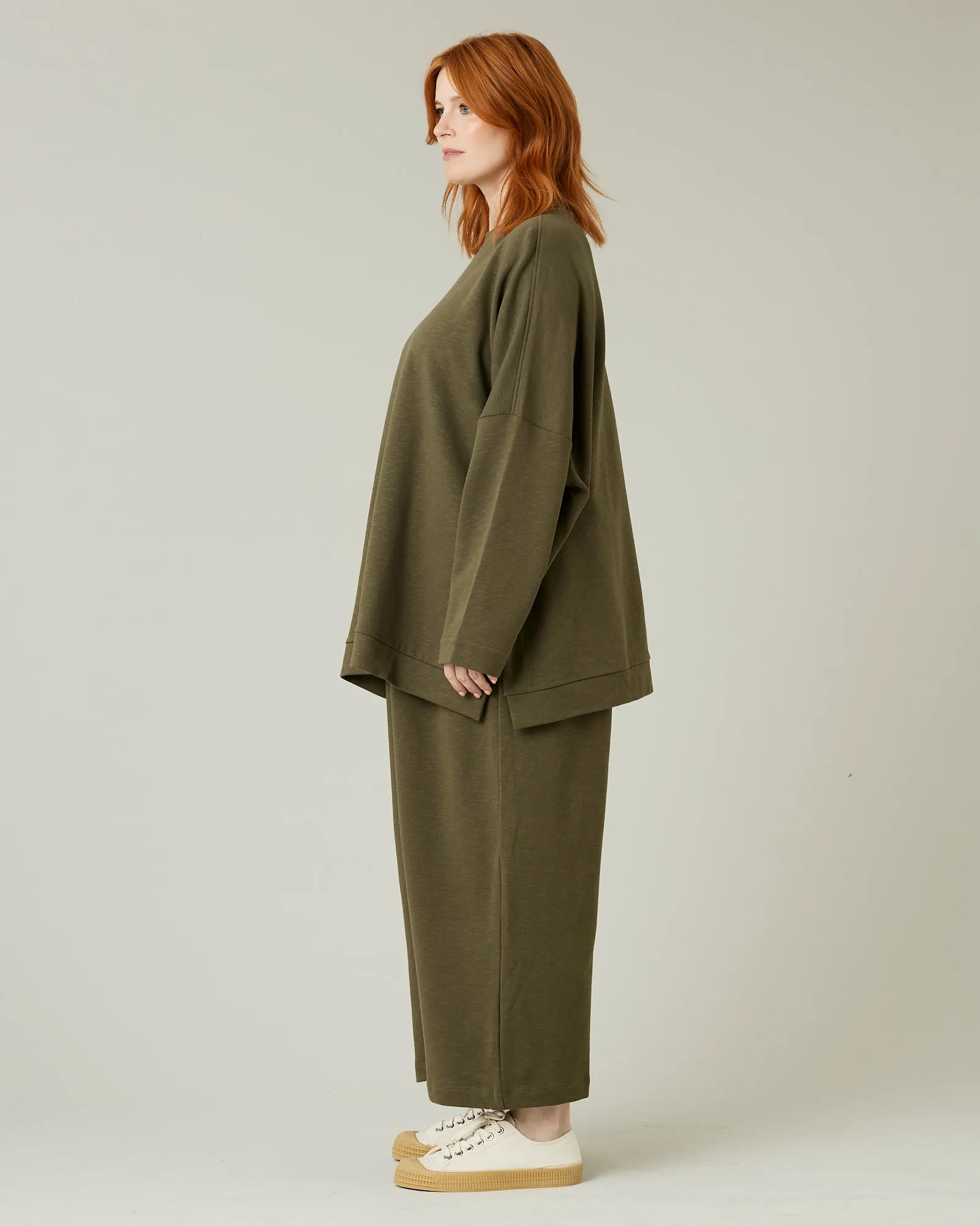 Ruby Olive Jersey Trousers