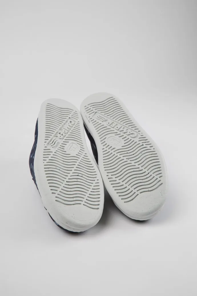 Runner Multicolored nubuck and leather sneakers for men
