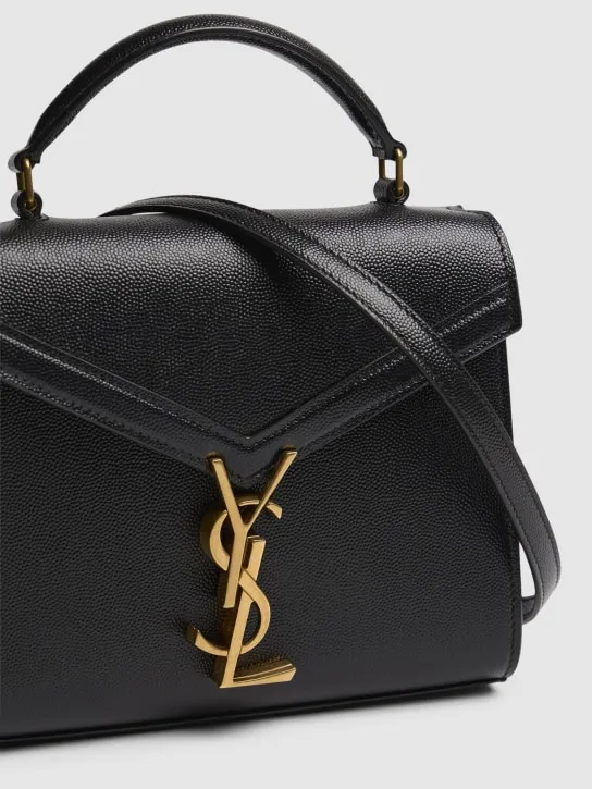 Saint Laurent   Mini Cassandra grained leather bag 
