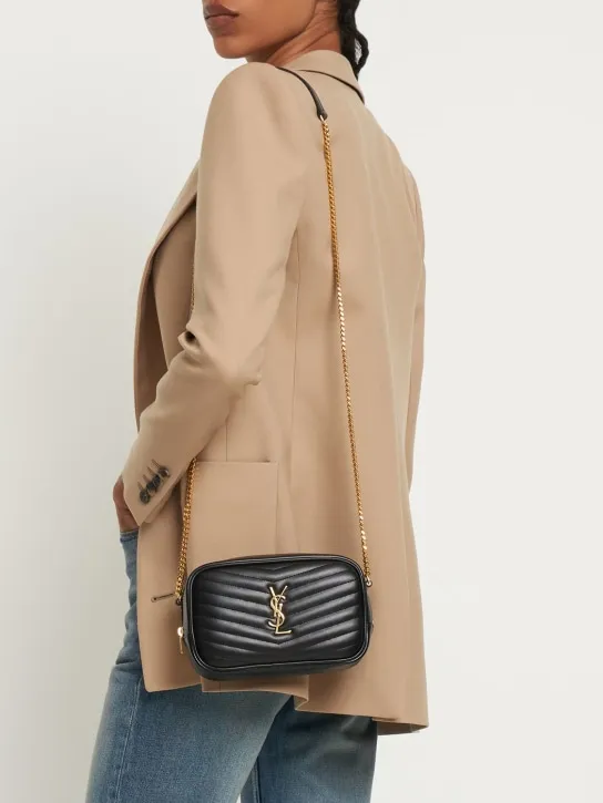 Saint Laurent   Mini Lou leather shoulder bag 