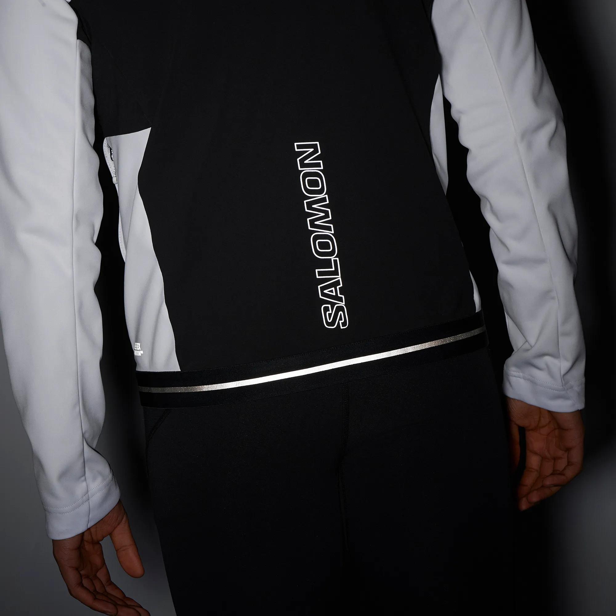 Salomon Men's GORE-TEX INFINIUM WINDSTOPPER Softshell Jacket White/Deep Black | Buy Salomon Men's GORE-TEX INFINIUM WI