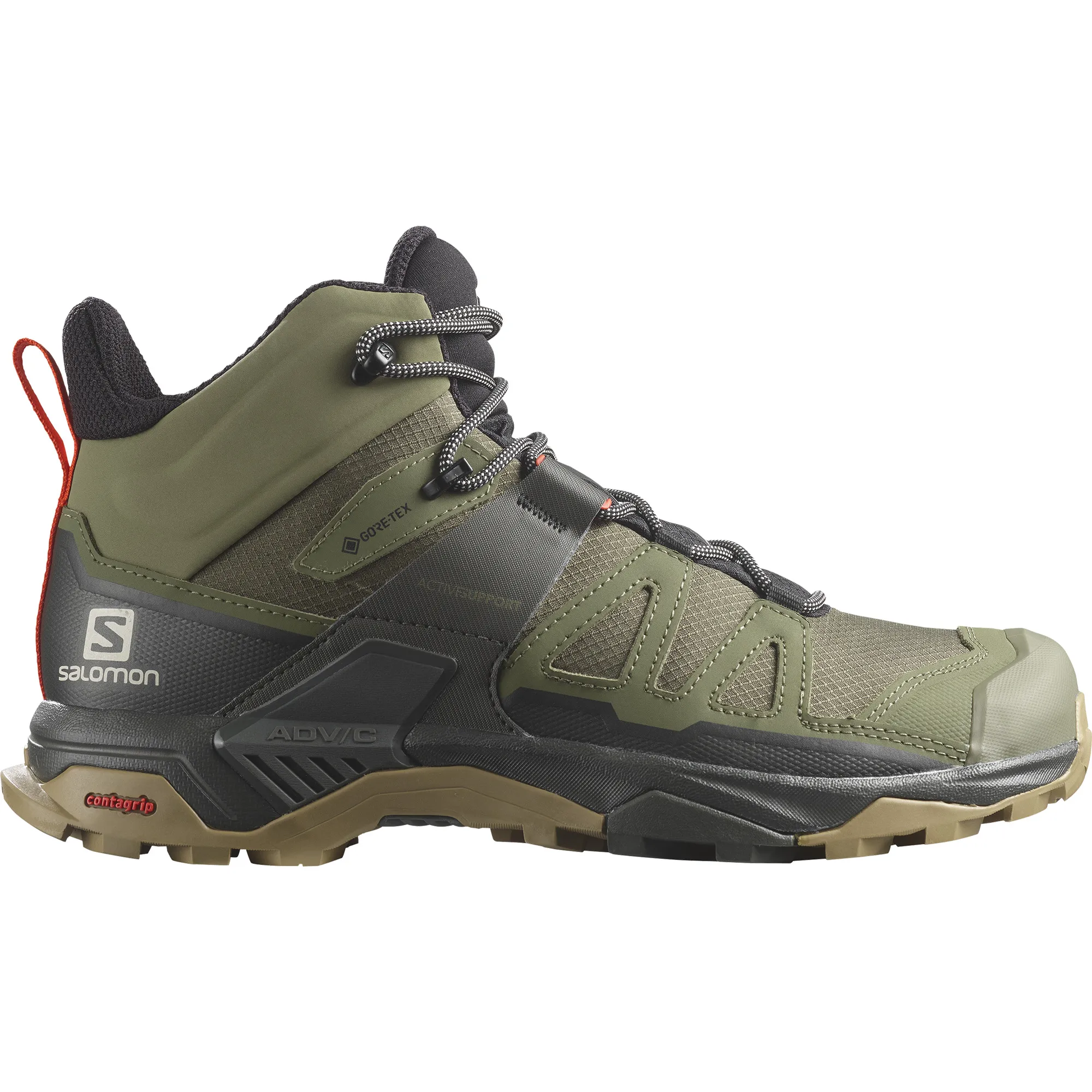 Salomon Men's X Ultra 4 Mid GORE-TEX Deep Lichen Green/Peat/Kelp | Buy Salomon Men's X Ultra 4 Mid GORE-TEX Deep Liche