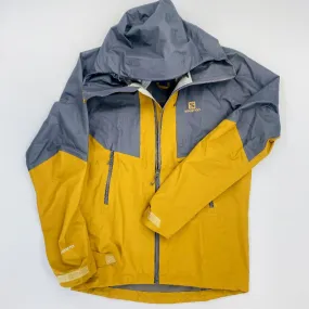 Salomon Outline GTX Hybrid Jkt - Second Hand Waterproof jacket - Men's - Brown - S | Hardloop