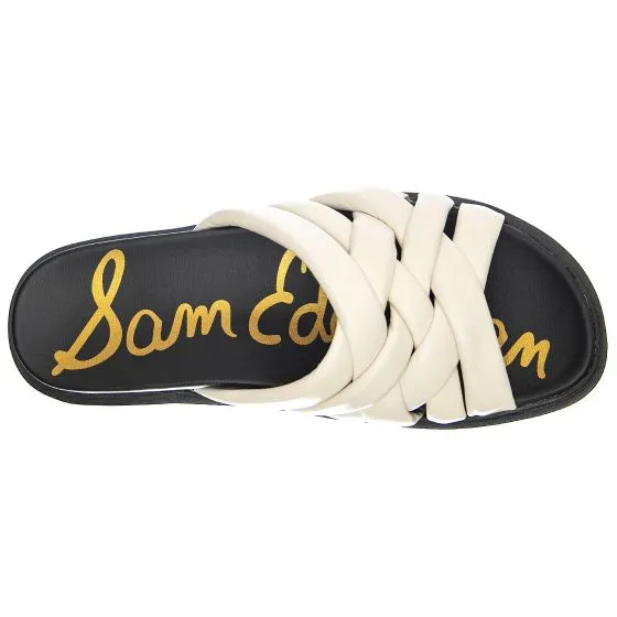 SAM EDELMAN Womens Vaugn Modern Ivory / Sevilla Lea Sandals